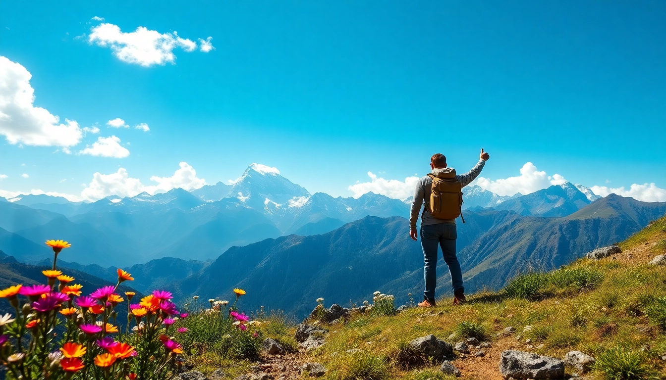 Experience the breathtaking vistas on the sandakphu trek, showcasing majestic peaks and colorful wildflowers.