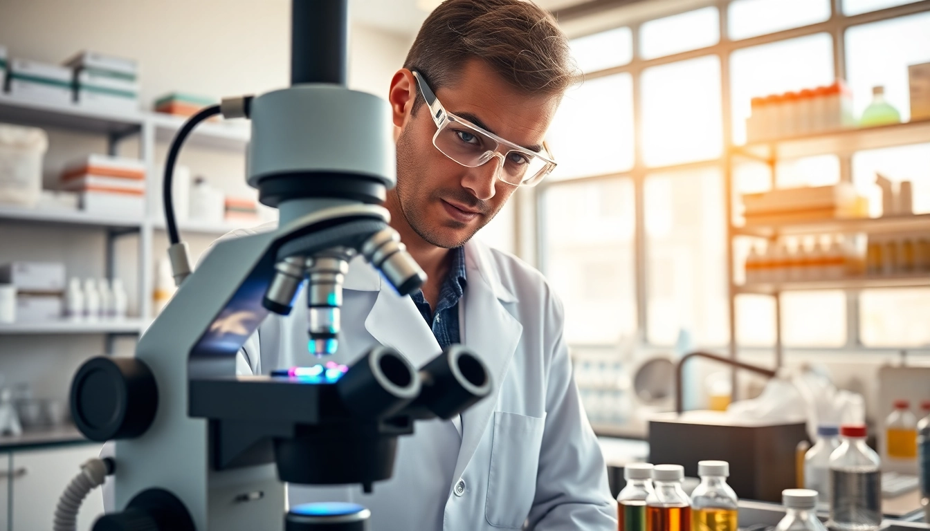 Analyze peptide research with https://hydroresearchpeptides.com/ in a modern lab setting.