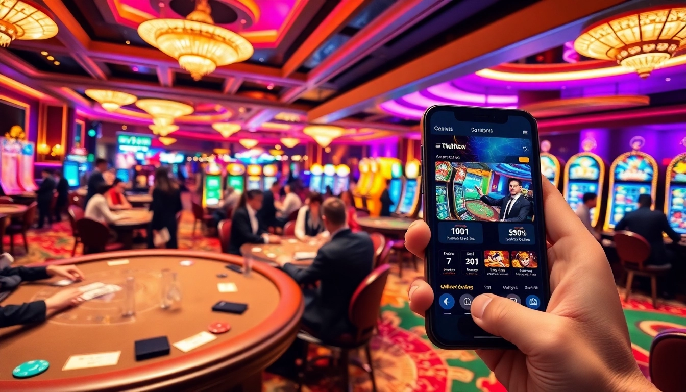 Experience the thrill of Đăng nhập 888new at an upscale casino with immersive gaming action and vibrant atmosphere.