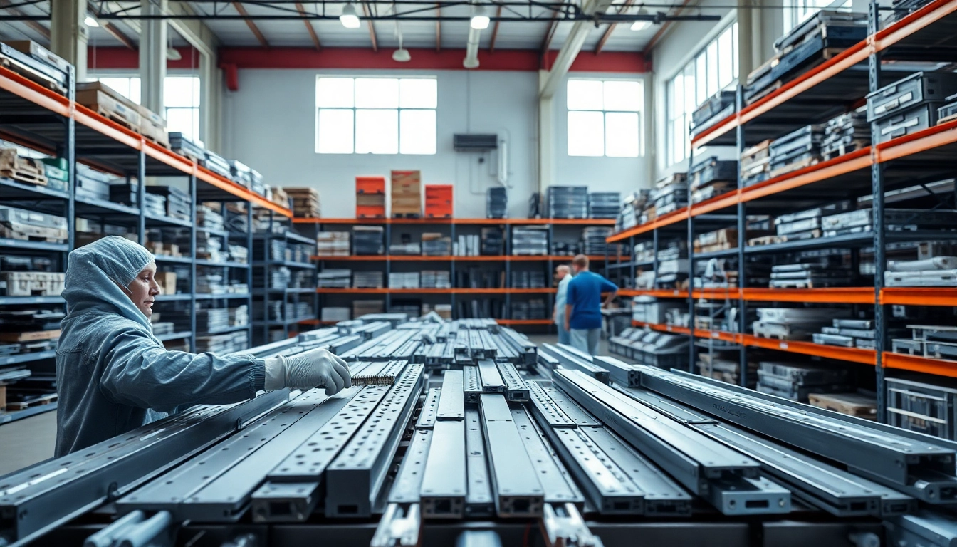 Browse the workshop of a Drawer Slides Manufacturer demonstrating expert craftsmanship.