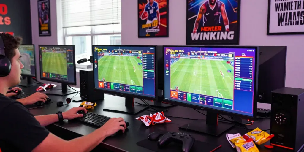 Engaging online gaming setup featuring Link M88 sports betting