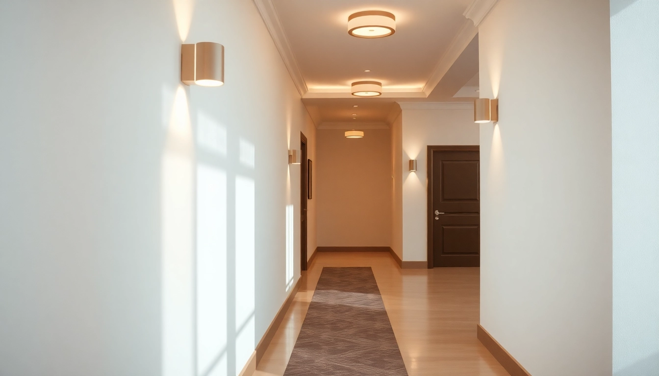 Illuminate your space with stylish light fixtures for hallway, enhancing modern home decor.