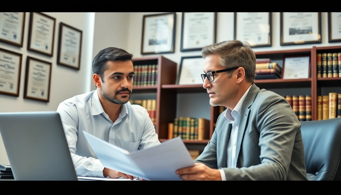 Clearwater truck accident lawyer providing legal advice in a professional office setting.