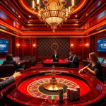 Exciting roulette action at a luxury casino inspired by https://sv368com.biz/ featuring players winning with poker chips.