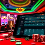 Experience the thrill of đăng nhập xx88 with vibrant casino elements showcasing poker chips and roulette.