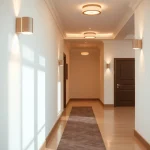 Illuminate your space with stylish light fixtures for hallway, enhancing modern home decor.