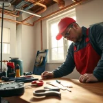 Plumber's efficient work during whole house repiping services St Petersburg FL offers quality plumbing solutions.