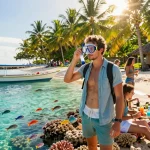 Experience breathtaking Bali tour packages with snorkeling adventures amidst vibrant coral reefs and clear waters.