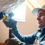 Learn the cost to remove spray foam insulation with professional tools and expert techniques in this detailed image.