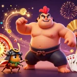 Engage with đăng ký at a vibrant online casino featuring intense gambling action with characters and dynamic elements.