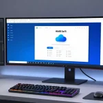 Hb88 SaaS platform interface in a modern developer workspace showcasing cloud computing and AI technology.