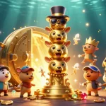 Experience Gem88 com's vibrant gaming world filled with golden treasures and animated casino characters.