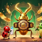 Engage with 789F at an exciting boxing match featuring a giant beetle champion and fiery casino elements.