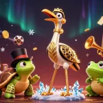 Engage in thrilling casino adventures with FV88 at a glamorous game-filled illustration.