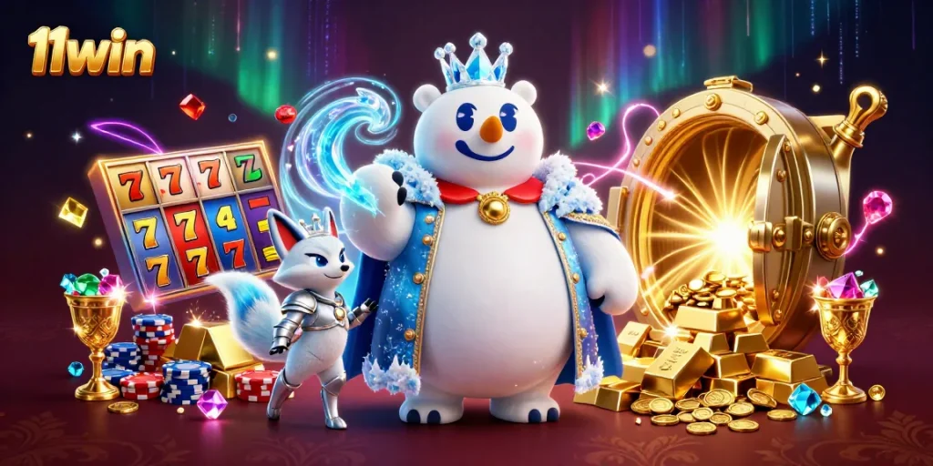 Experience the thrill of winning at 11win with an enchanting slot scene featuring rich treasures!