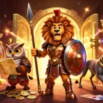 Engage with gavangtv's captivating casino features, showcasing vibrant slot reels and sparkling treasures.
