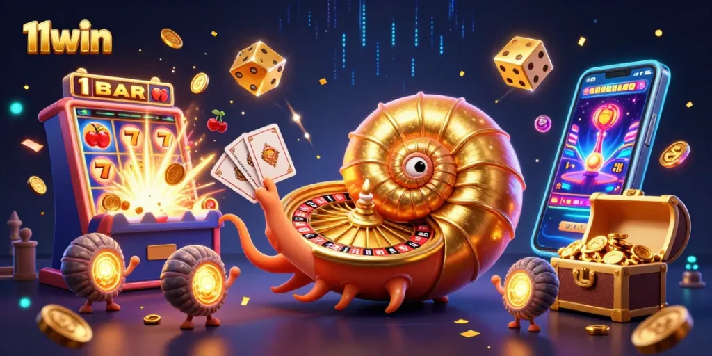 Experience thrilling gameplay at 11win with vibrant 3D casino elements and jackpot excitement.