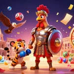 Experience the thrill of 11win with dynamic lottery games, gladiator-themed 3D imagery.