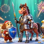 Spin for wins with the best online pokies Australia, showcasing a vibrant 3D cartoon casino scene.