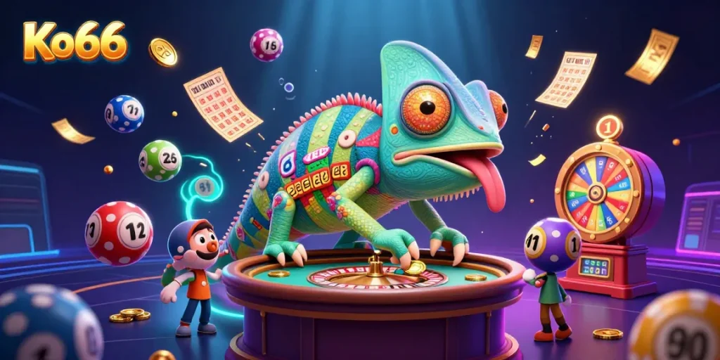 Experience excitement at Ko66 with a vibrant scene full of dynamic gaming elements.
