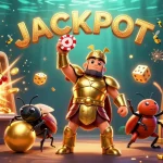 Engage in kèo nhà cái with vibrant 3D casino characters celebrating a jackpot win among dynamic game elements.