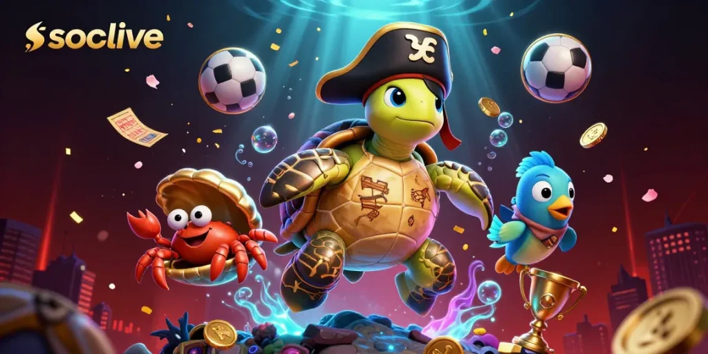 Socolive offers thrilling sports betting action with vibrant characters and immersive elements.
