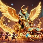 Win big at trang chủ sunwin with a dazzling 3D casino-inspired illustration of a golden scarab and scorpions.