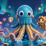 Engage with the thrill of xoso66 as the kraken and diving cat unlock treasure in a vibrant online casino scene.